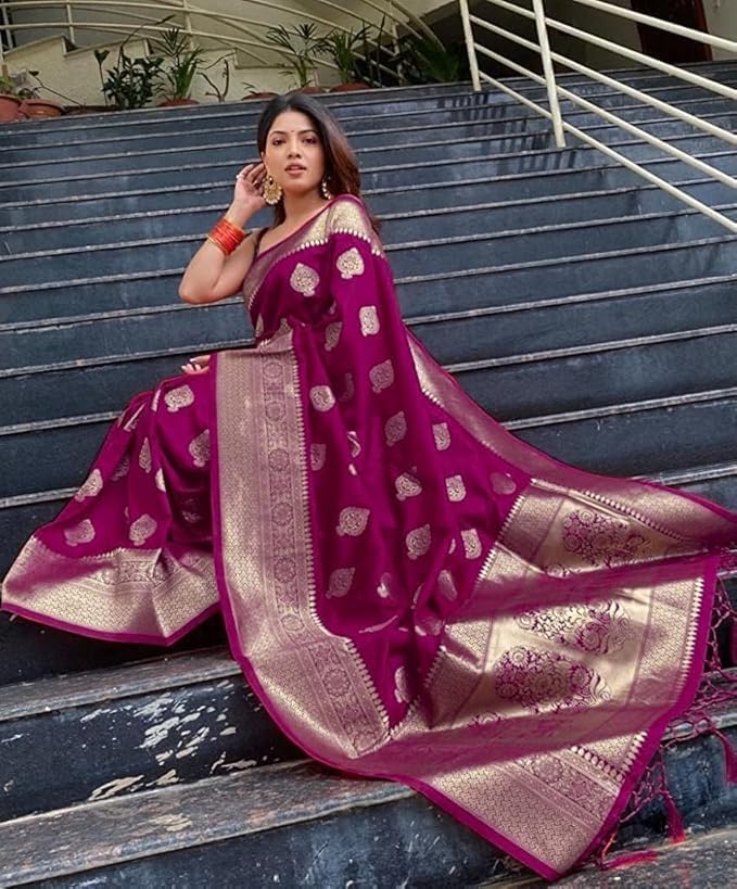 Pure Kanjivaram Silk Wedding Saree