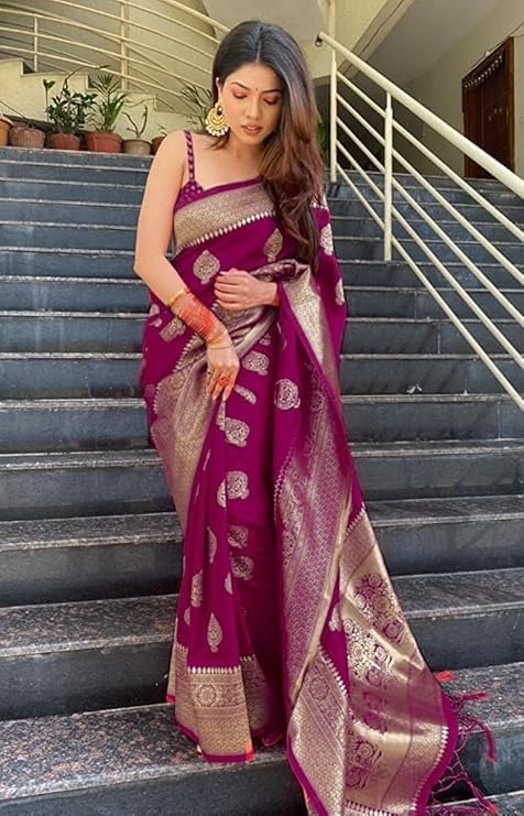 Pure Kanjivaram Silk Wedding Saree