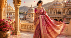 Royal Purple Soft Silk Floral Woven Saree
